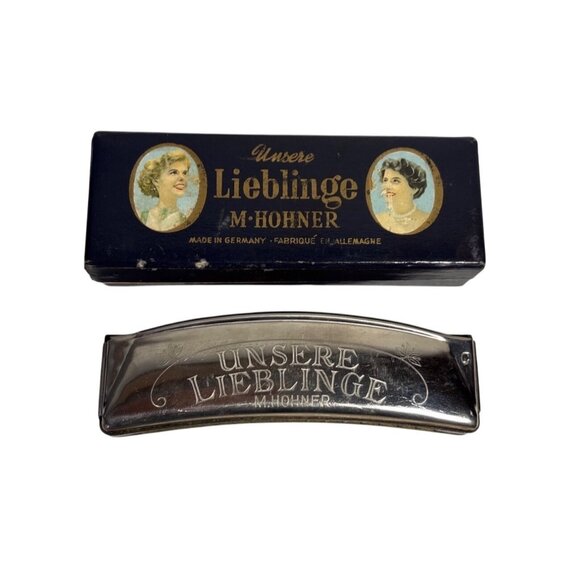 Vintage M. Hohner Unsere Lieblinge Harmonica Original Germany Chromatic Model - Picture 1 of 11
